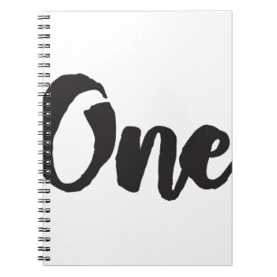One 1st Birthday Art First Birthday My 1 year Old Notebook