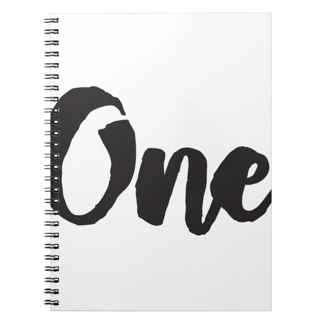 One 1st Birthday Art First Birthday My 1 year Old Notebook (Front)