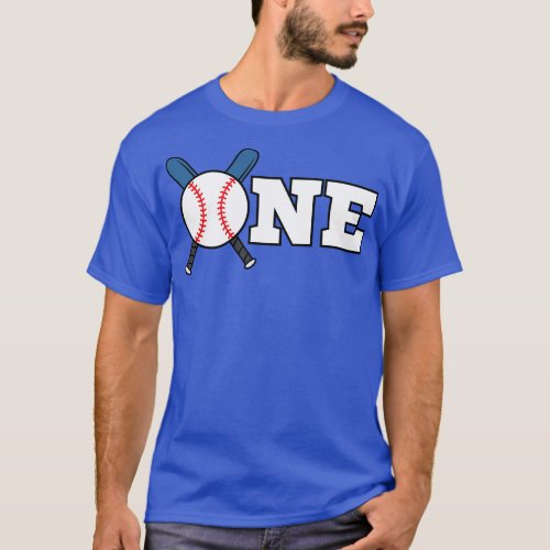 One 1st Birthday Baseball T_Shirt
