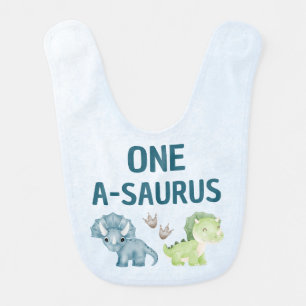 One-A-Saurus 1st Birthday Bib Cake Smash