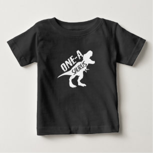 One-A-Saurus Dinosaur 1st first Birthday Baby T-Shirt