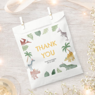 One A Saurus Dinosaur Boy Birthday Favor Bags