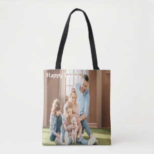 One Adventure at a Time: Happy Family Tote Bag