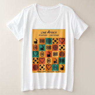 One Africa – Adinkra – Ghana - Plus Size T-Shirt