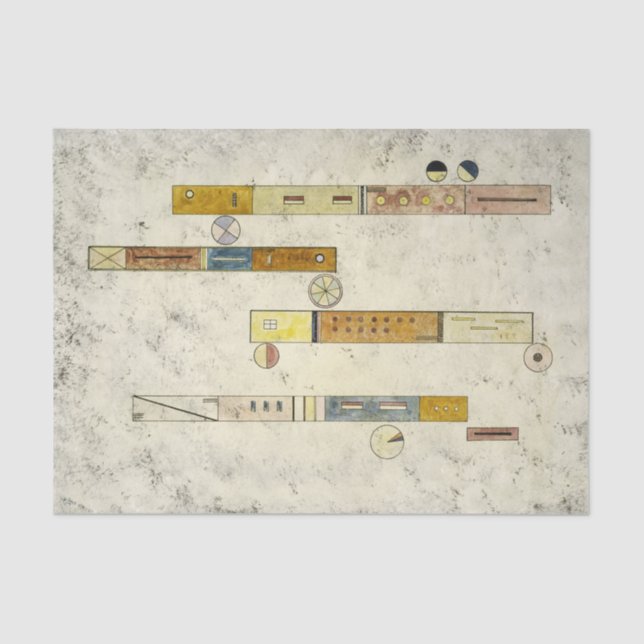 One After the Other by Wassily Kandinsky Tissue Paper (Front)