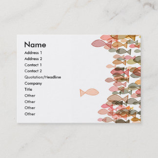 one against many name card template