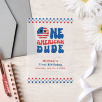 One American Dude 4th Of July First Birthday