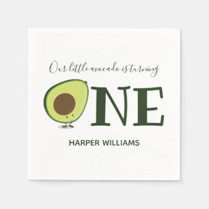 One Avocado Baby First Birthday Napkins