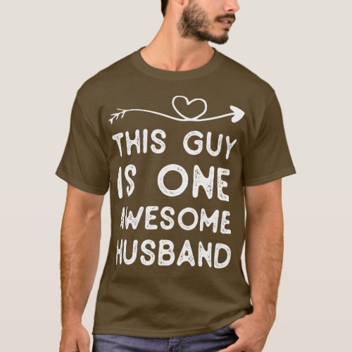 One Awesome Hus Best Hus Gifts from Wife T_Shirt