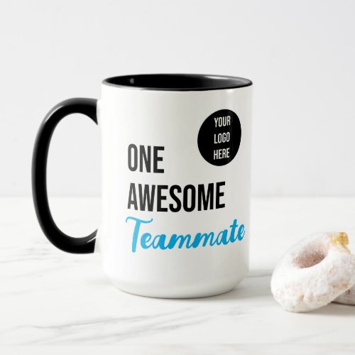 One Awesome Teammate Custom Logo Mug