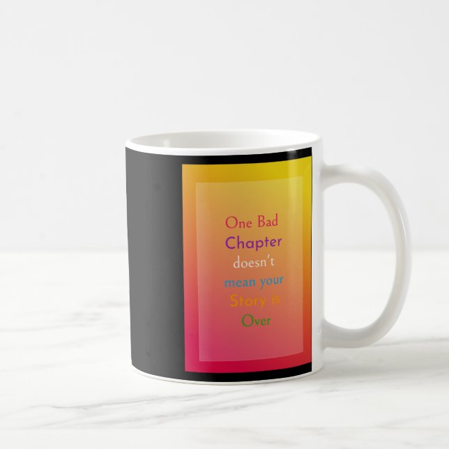 One Bad Chapter Design Sticker  Coffee Mug (Right)