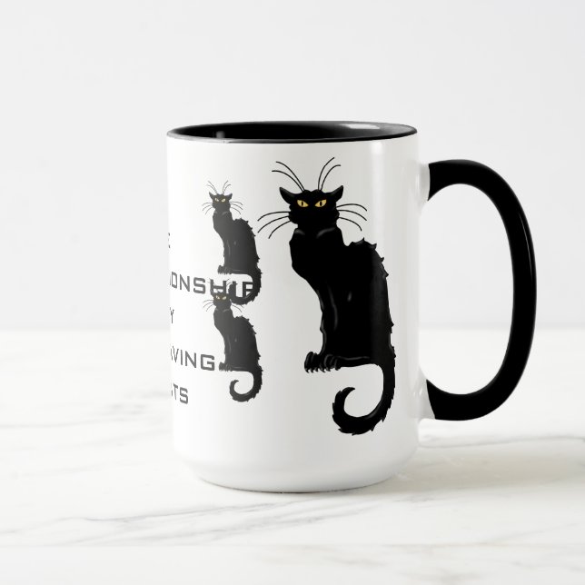 One bad relationship away from having 30 cats mug (Right)