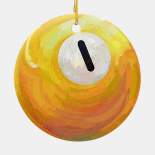 One Ball Ceramic Ornament