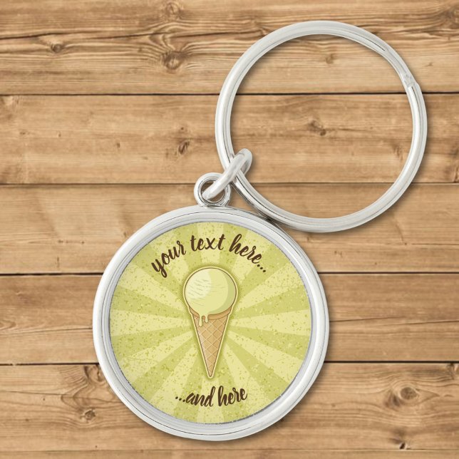 One Ball Ice Cream Cone Keychain (Creator Uploaded)