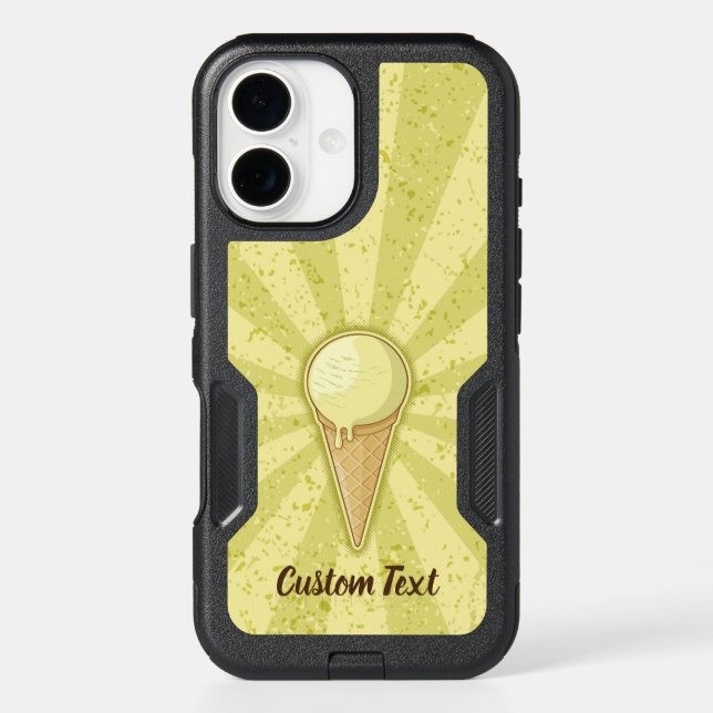 One Ball Ice Cream Cone Otterbox iPhone Case (Back)