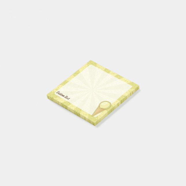 One Ball Ice Cream Cone Post-it Notes (Angled)