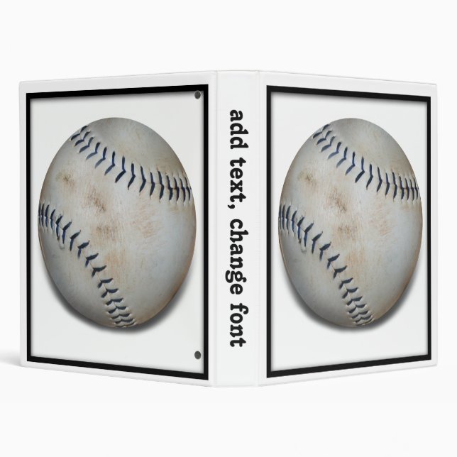 One Baseball 3 Ring Binder (Background)