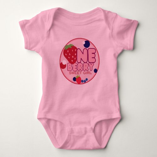 One Berry Sweet Girl Baby Bodysuit or T_shirt
