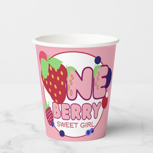 One Berry Sweet Girl Party Cups