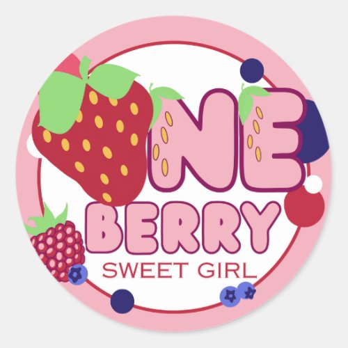 One Berry Sweet Girl Stickers
