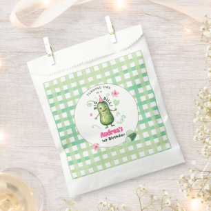 One Big Dill Pickle First Birthday Pink Favor Bag