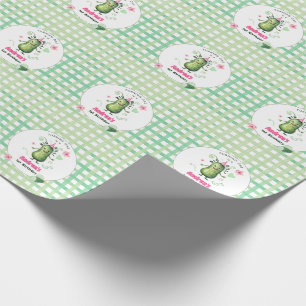 One Big Dill Pickle First Birthday Pink Wrapping Paper