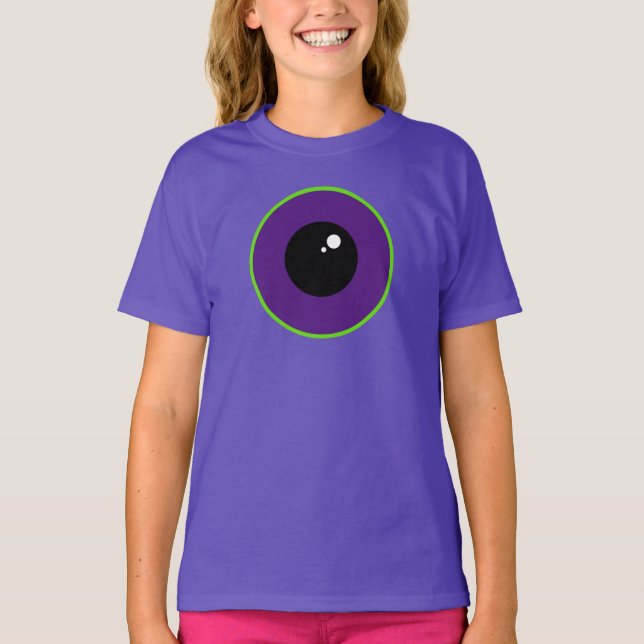 One Big Eye Purple Costume Tri-Blend Shirt (Front)