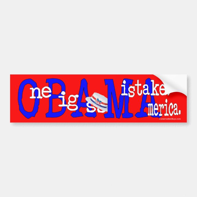 One Big --- Mistake America Bumper Sticker (Front)