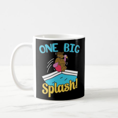 One Big Splash Pool Dive Swimming Sports Swimmer D Coffee Mug