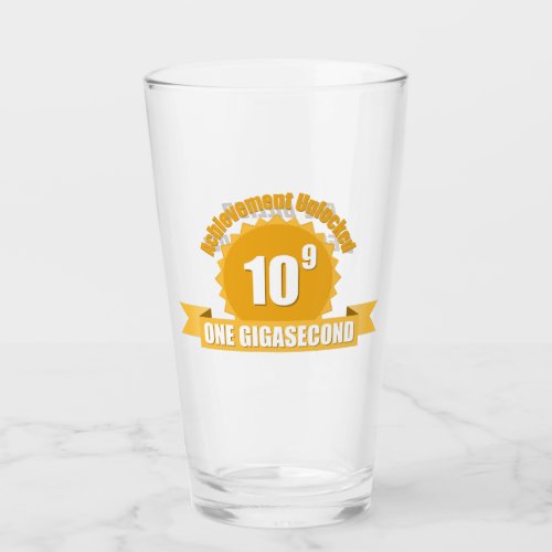 One Billion Seconds Birthday Pint Glass