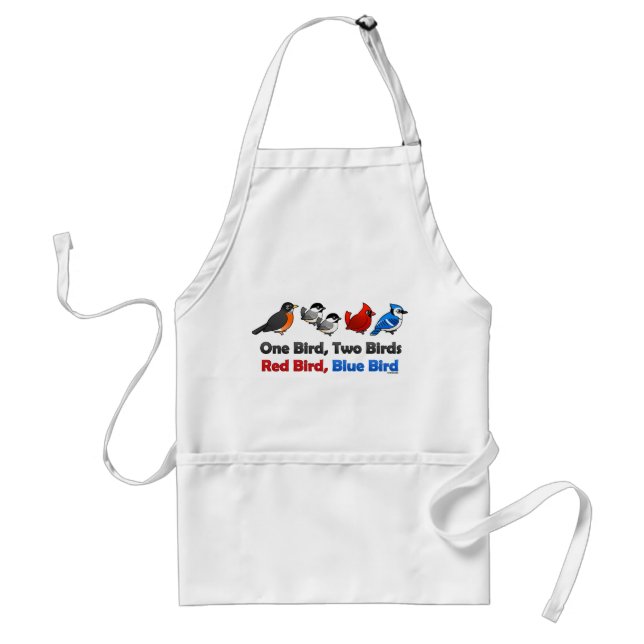 One Bird, Two Birds... Adult Apron (Front)
