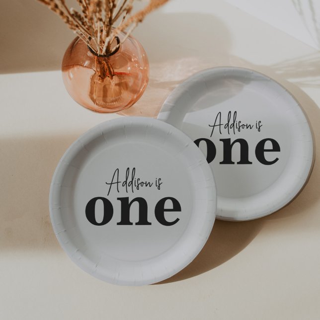 ONE Birthday Invitation Paper Plates (Creator Uploaded)