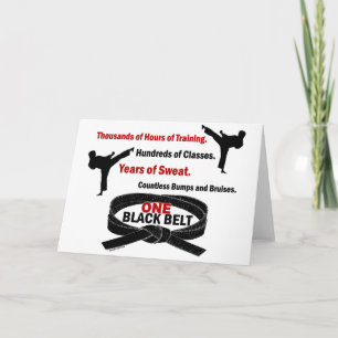ONE Black Belt 1 KARATE T-SHIRTS & APPAREL Card