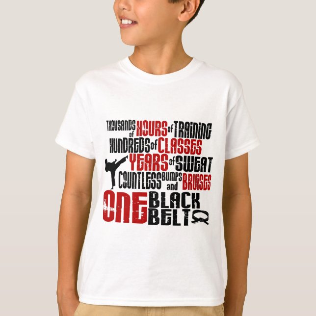 ONE Black Belt 2 KARATE T-SHIRTS & APPAREL (Front)