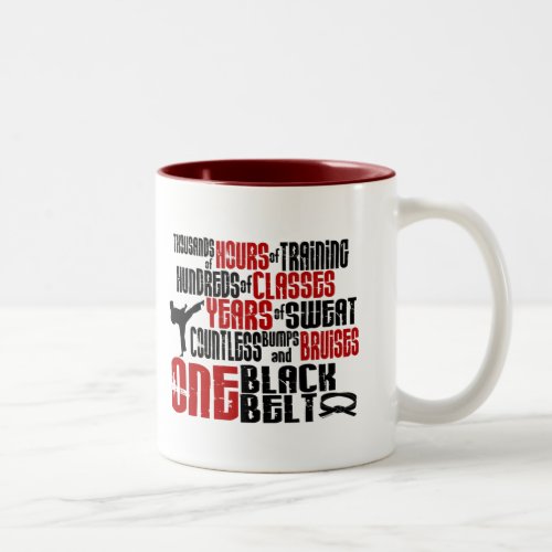 ONE Black Belt 2 KARATE T_SHIRTS  APPAREL Two_Tone Coffee Mug