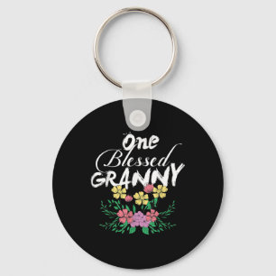 One Blessed Grandma Nonna Gigi Granny Nana Mama Je Keychain