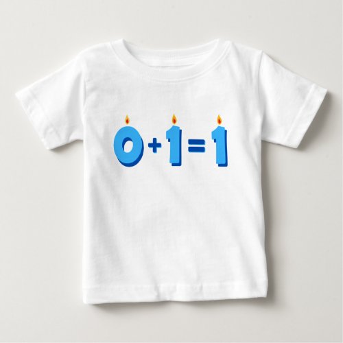 One Blue 1st Birthday Baby Boy T_Shirt
