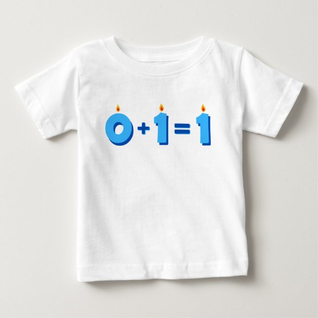 One Blue 1st Birthday Baby Boy T-Shirt (Front)