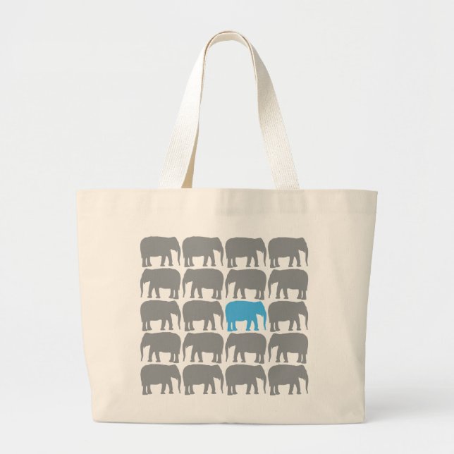 One Blue Elephant in the Herd Bag (Front)