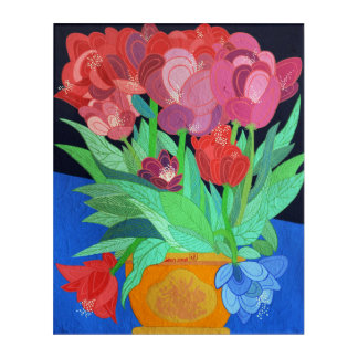 One Blue Tulip Acrylic Print