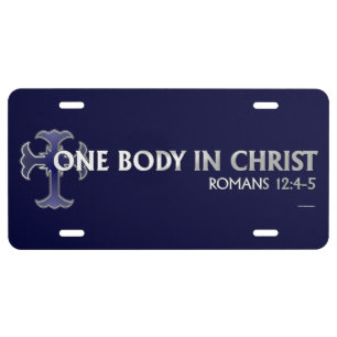 One Body In Christ License Plate