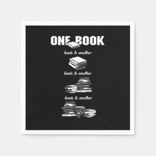 One Book I Love Books Napkins