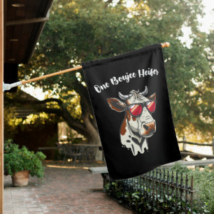 One Boujee Heifer Funny Cow Vintage Retro House Flag