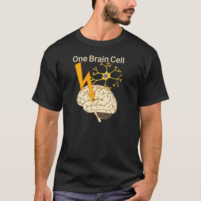 one brain cell -red mind- T-Shirt (Front)