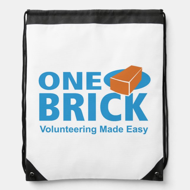 One Brick Logo Drawstring Pack Drawstring Bag (Front)