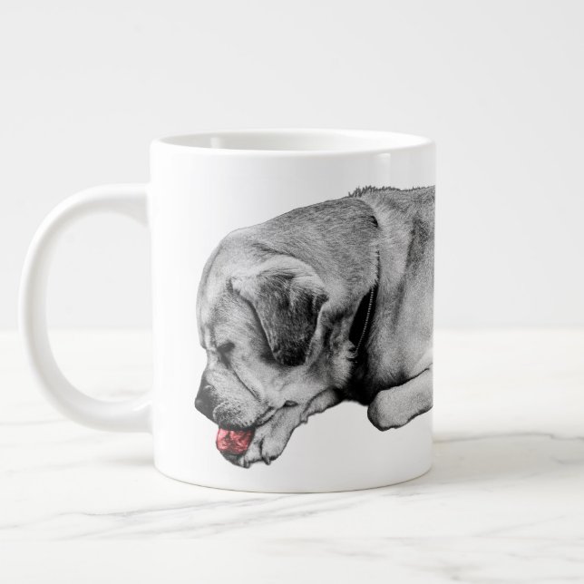 One Bright Pause Giant Coffee Mug (Left)