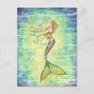One Bubble Mermaid Postcard