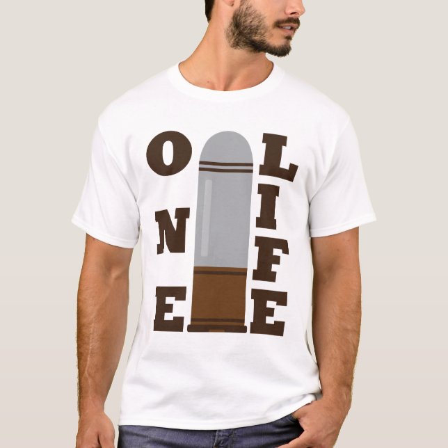One Bullet Killed One Life with family T-Shirt (Front)