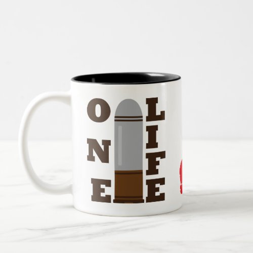 One Bullet Killed One Life with family Two_Tone Coffee Mug