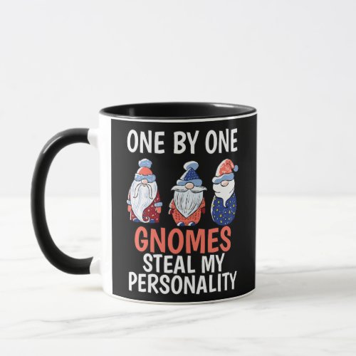 One By One Gnomes Steal My Personality Garden Mug